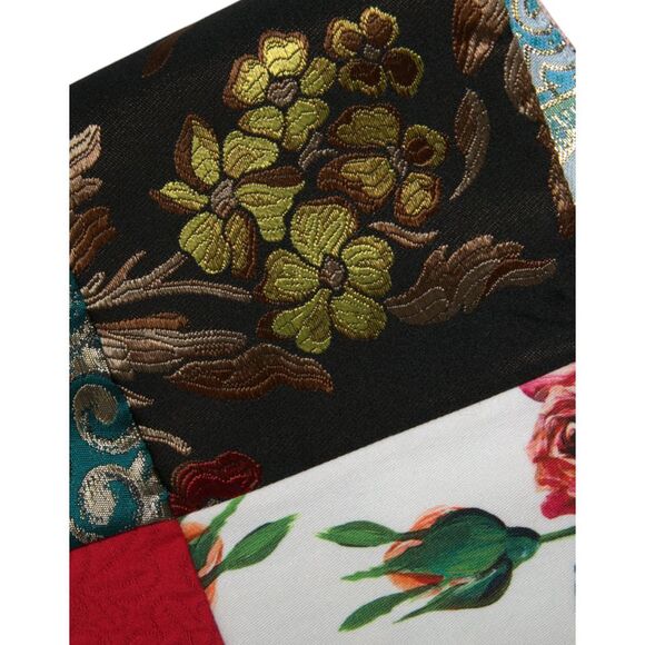 Dolce & Gabbana Multicolor Floral Patchwork Shift Mini Women's Dress - Picture 5 of 5